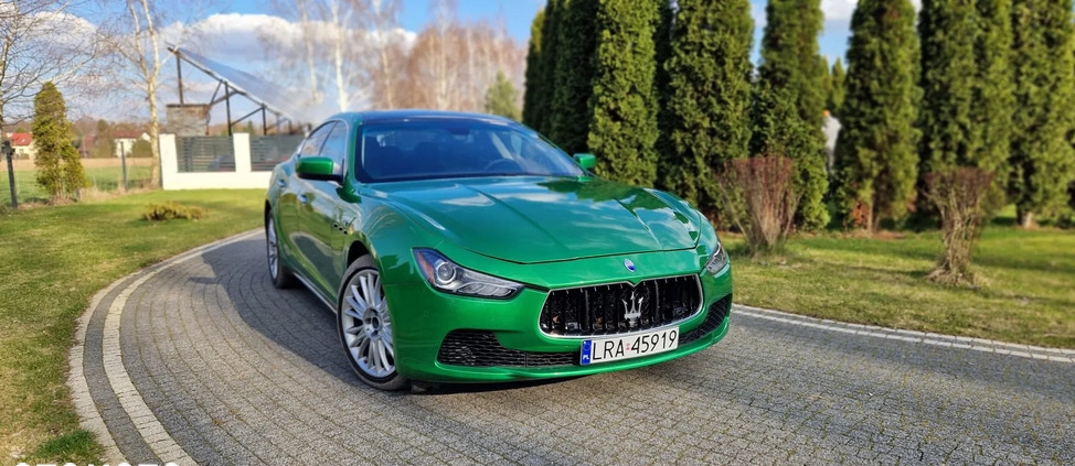 Maserati Ghibli cena 103000 przebieg: 120000, rok produkcji 2014 z Chocz małe 301